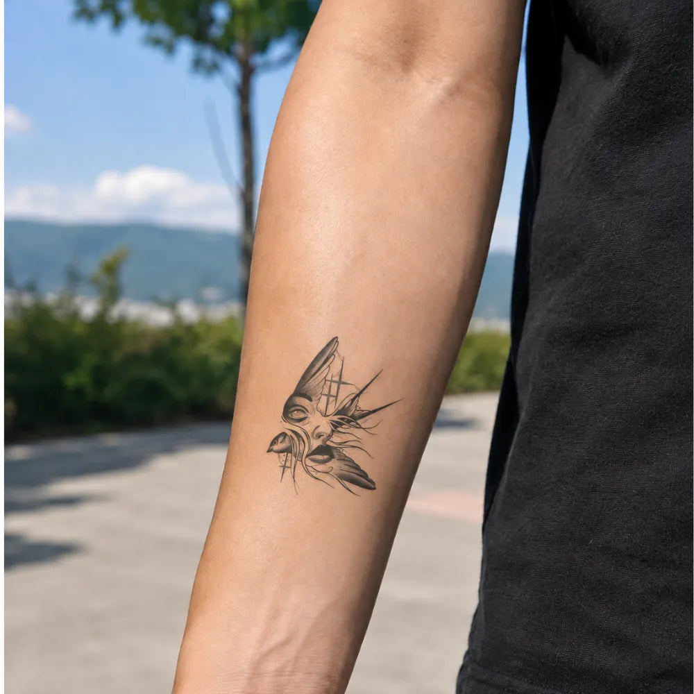 SafeTatt — Soul Bird · fotografie tetování na kůži