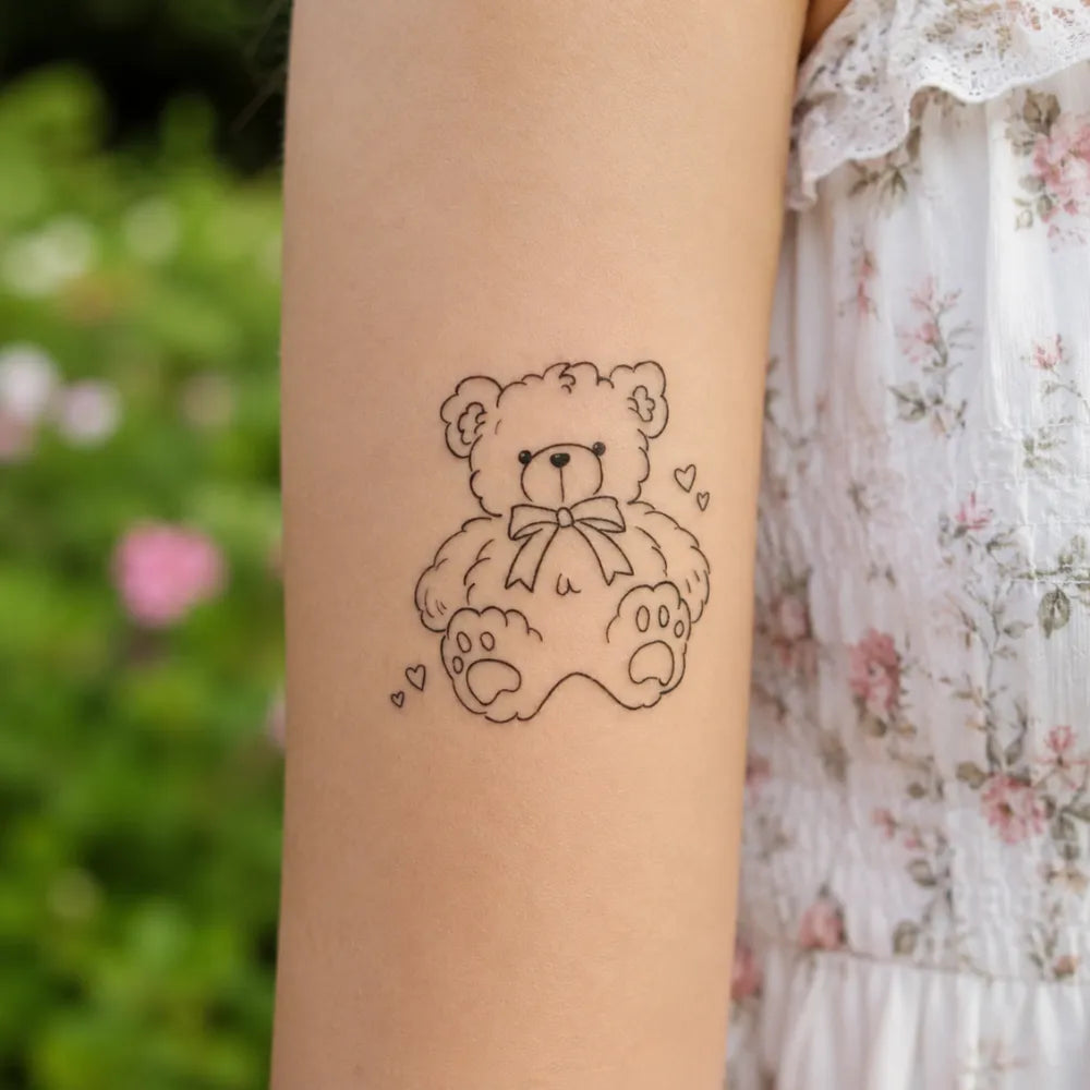SafeTatt — Teddy Bear · fotografie tetování na kůži