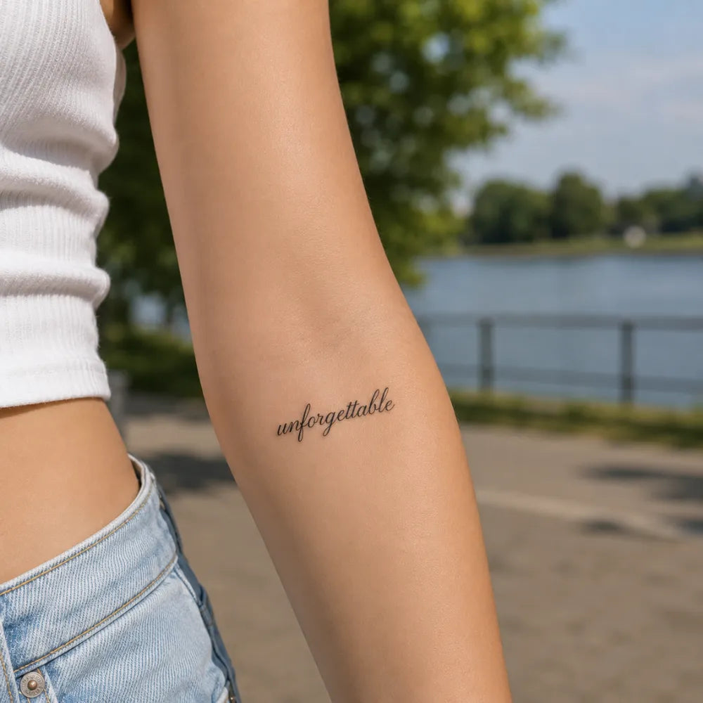 SafeTatt — Unforgettable · fotografie tetování na kůži