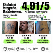 Skutečné pětihvězdičkové recenze zákazníků SafeTatt se fotografiemi
