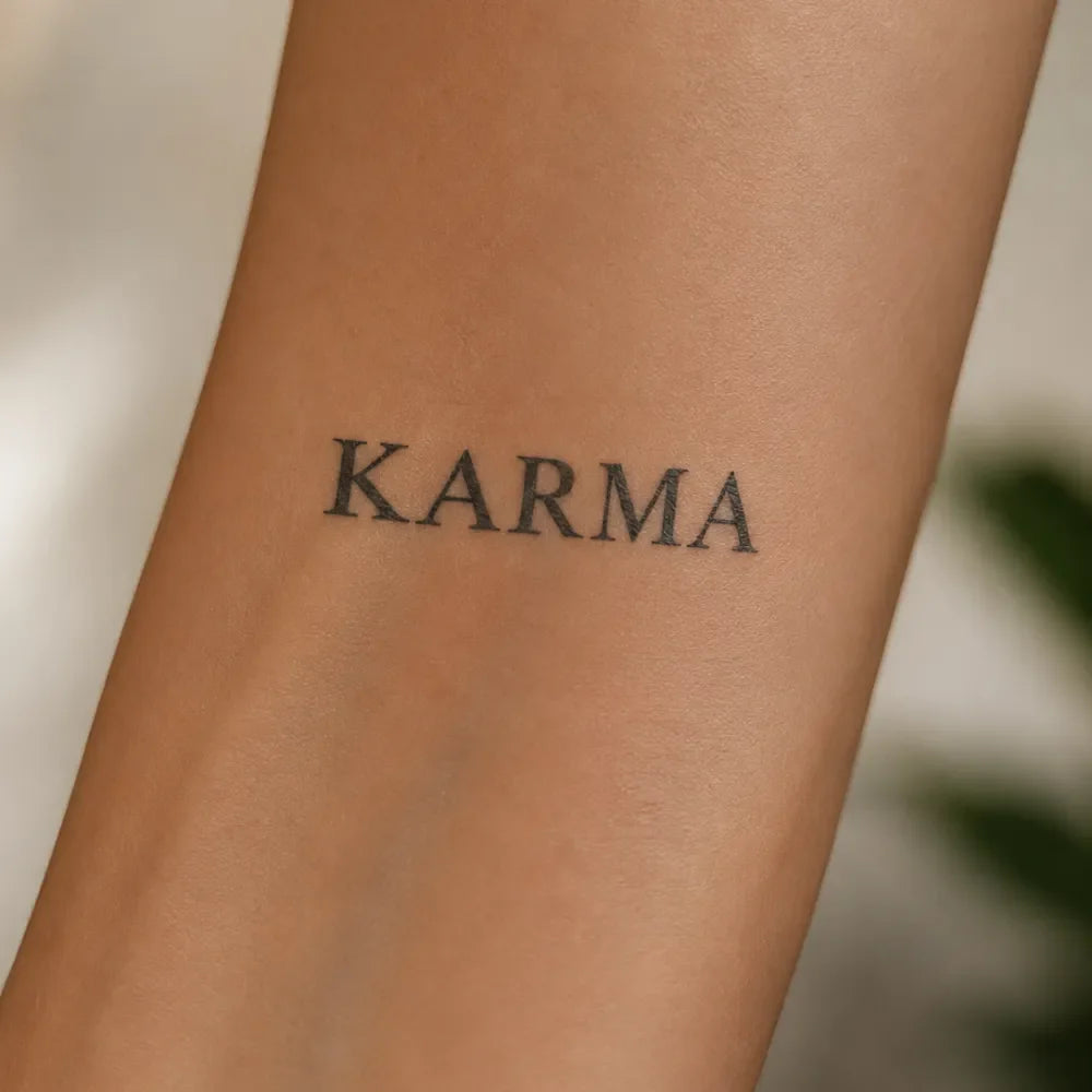 SafeTatt — Karma · fotografie tetování na kůži