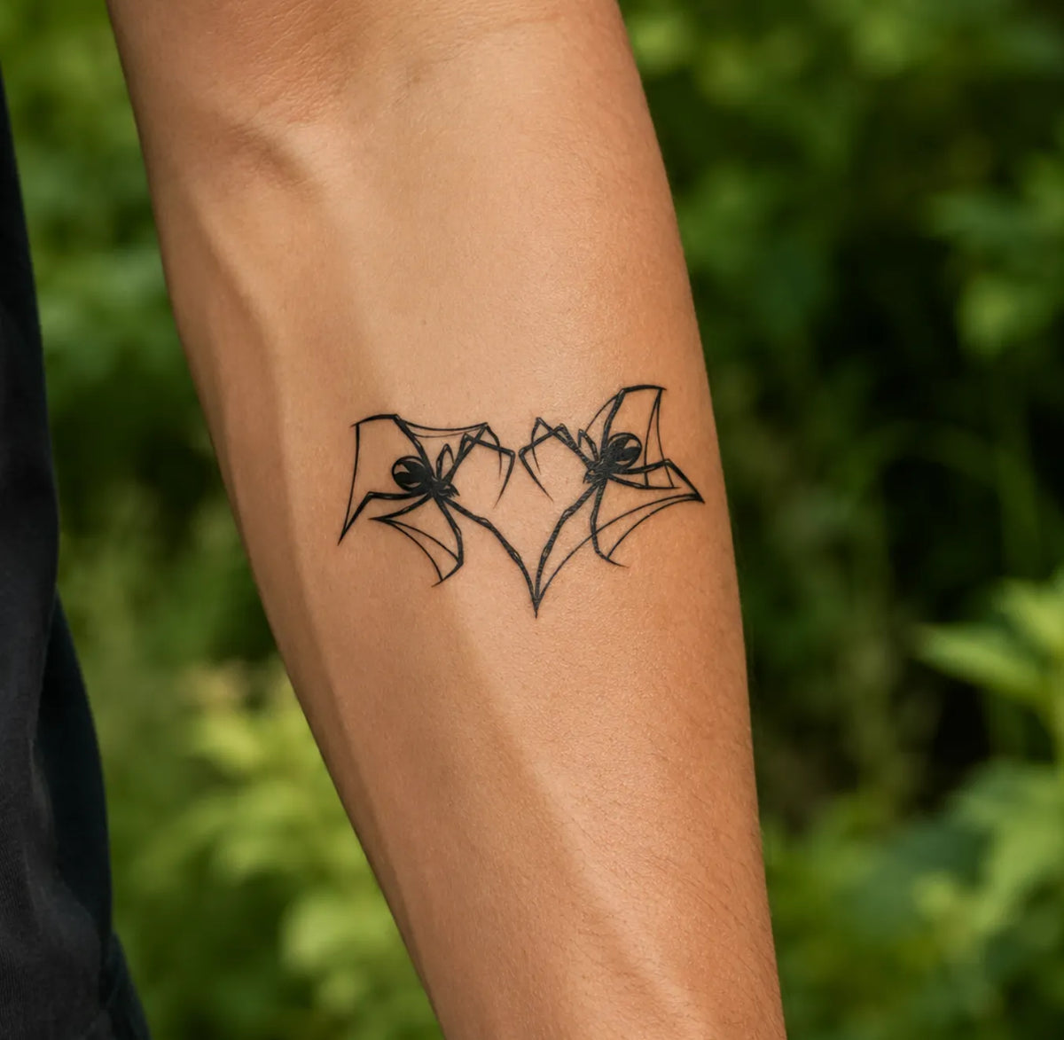 SafeTatt — Spider Love · fotografie tetování na kůži