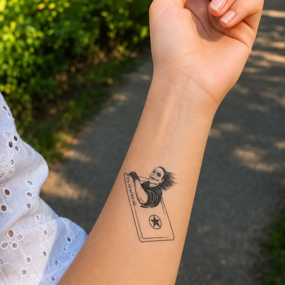SafeTatt — Joker · fotografie tetování na kůži