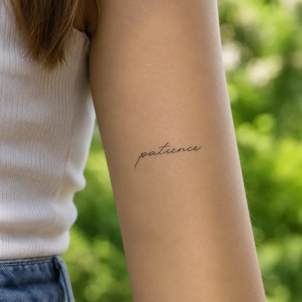 SafeTatt — Patience · fotografie tetování na kůži