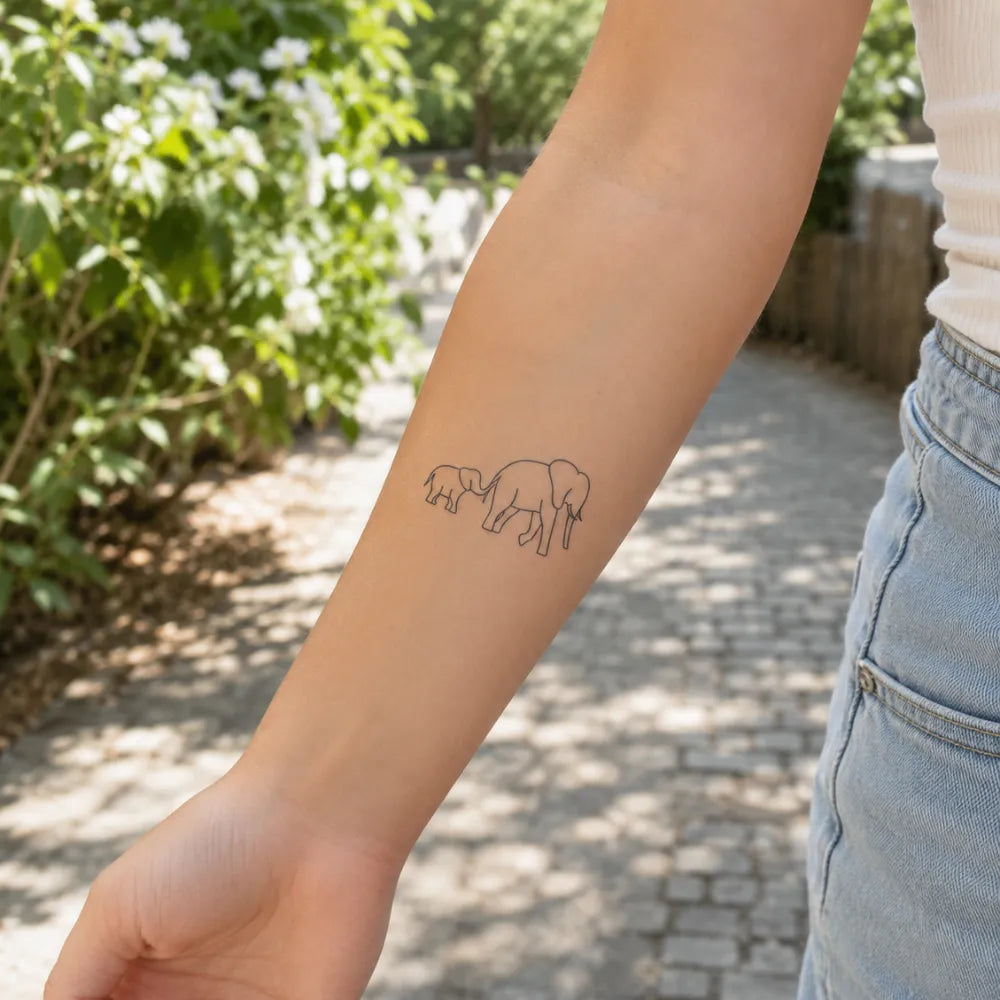 SafeTatt — Baby Elephant · fotografie tetování na kůži